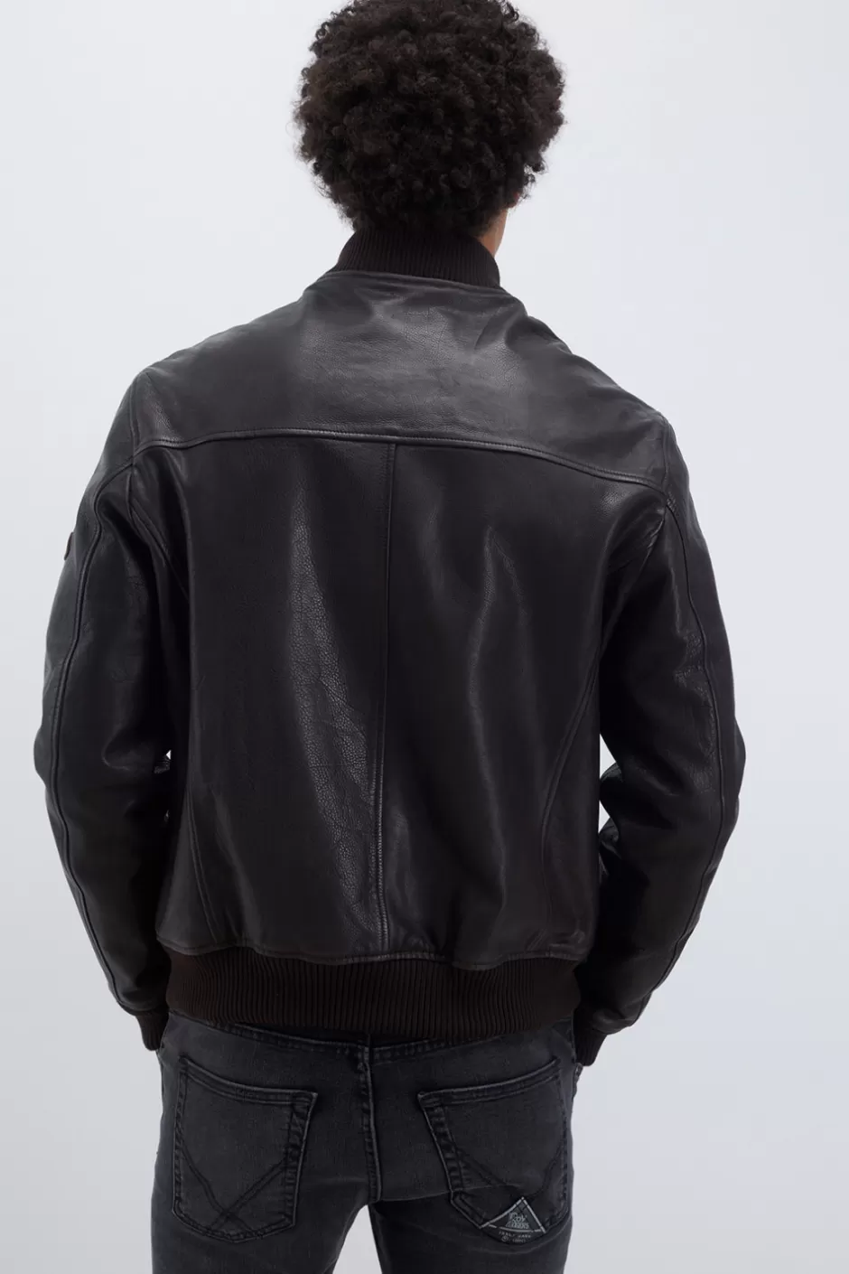 Uomo Roy Rogers Bomber In Pelle Vintage