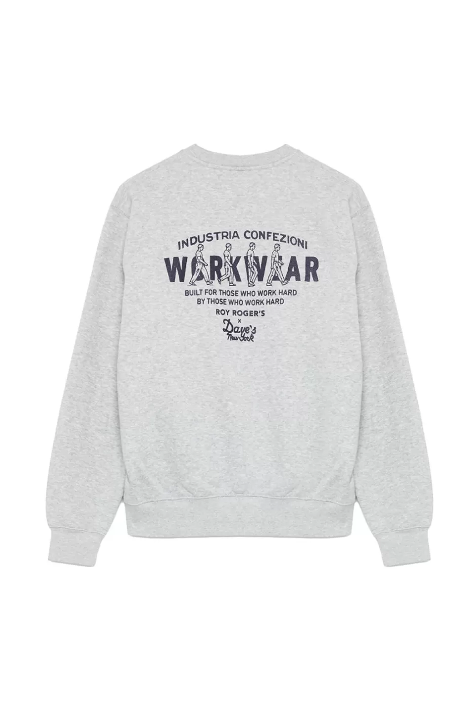 Uomo Roy Rogers Felpa Roy Roger's X Dave's Ny Con Stampa Workwear