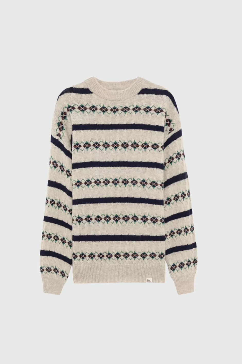 Uomo Roy Rogers Maglia Girocollo Vintage In Lana Shetland