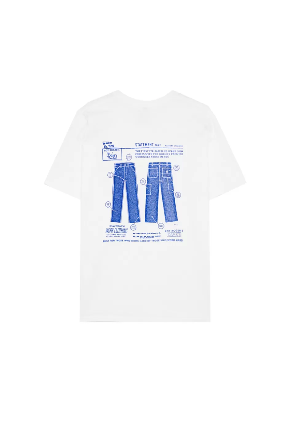 Uomo Roy Rogers T-shirt Roy Roger's X Dave's Ny Con Stampa Statement Pant